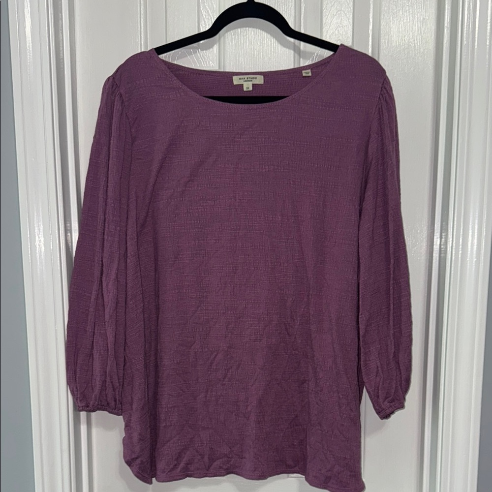 Max Studio Purple Women's Top